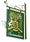 Hand painted pub sign using the Duke of Beauforts Coat of Arms
