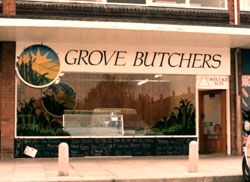 Hand painted shop fronts and fascia signage