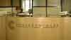 Polished stainless steel lettering for this internal office reception area