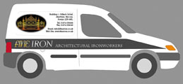 Visual for a client with self adhesive logo printed on vinyl with lettering & self adhesive signs on this vehicle