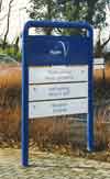 Self adhesive vinyl lettering & graphics applied an office entrance sign