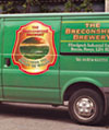Self adhesive vinyl lettering & vinyl graphics applied to a van